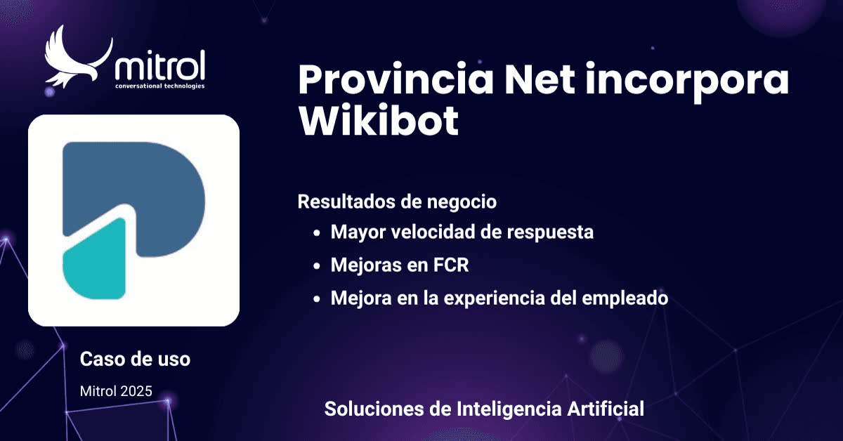 Caso de éxito de Wikibot en Provincia Net