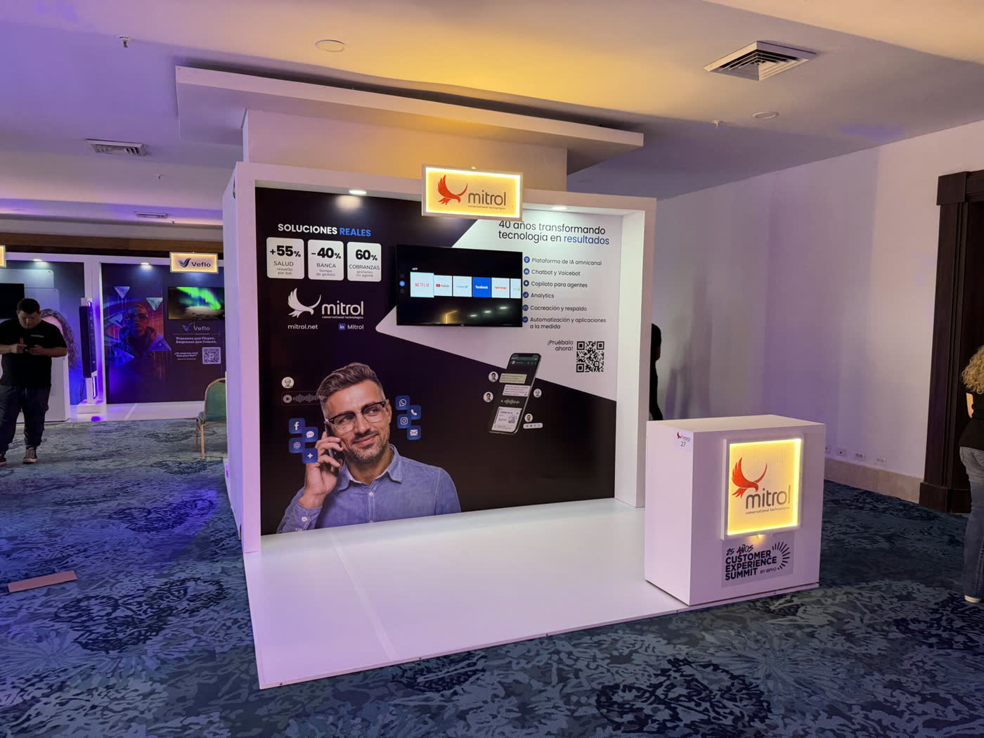 Stand de Mitrol en el CX Summit 2026 de Cartagena