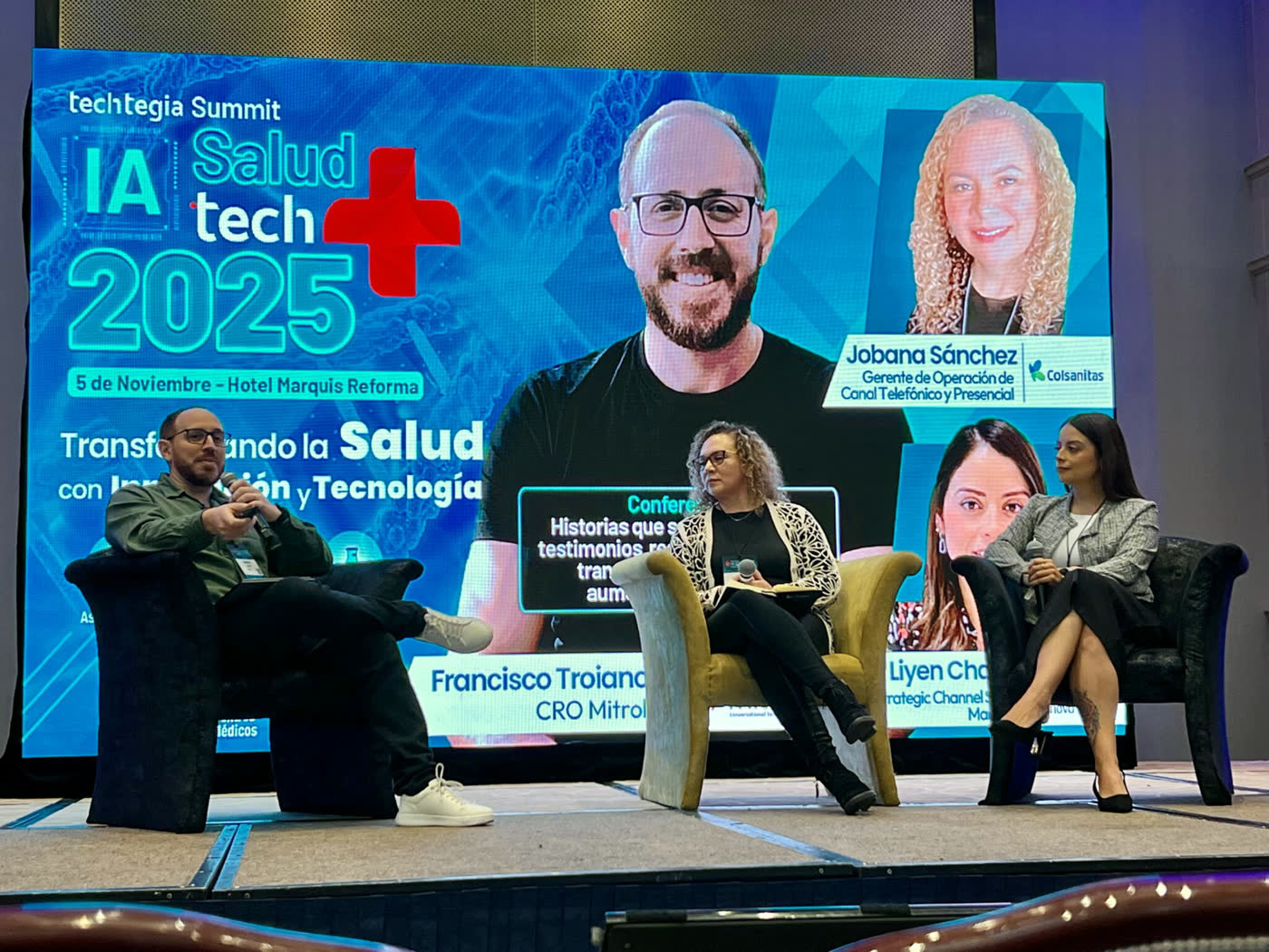 Panel “Historias que sanan procesos” en IA Salud Tech 2025, con Francisco Troiano de Mitrol
