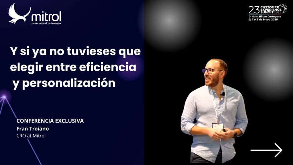 Presentación de Conferencia Fran Troiano sobre Agentes de IA para Centros de Contacto